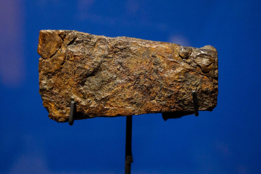 (Trent Nelson  |  The Salt Lake Tribune) A hammer, part of Pompeii: The Exhibition, opening Saturday at The Leonardo in Salt Lake City on Thursday Nov. 21, 2019.