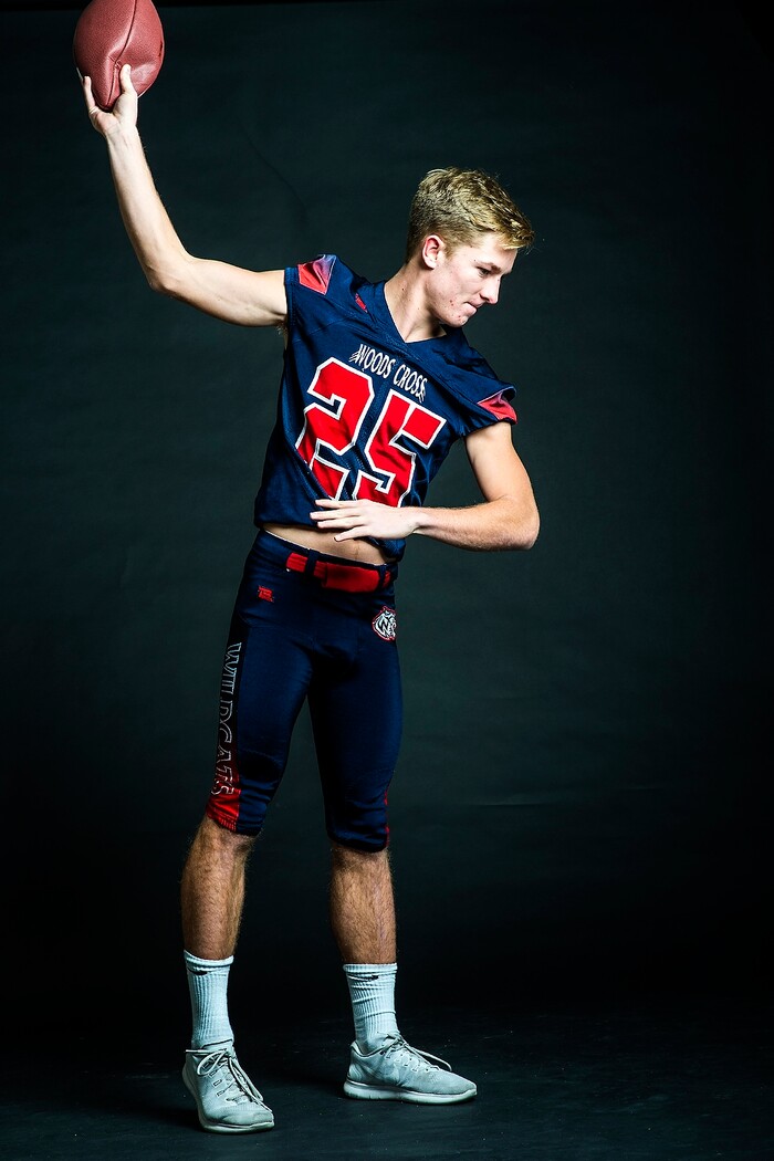 (Chris Detrick | The Salt Lake Tribune) Woods Cross' Nick Howe poses for a portrait Friday, December 15, 2017.