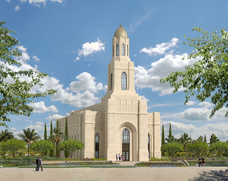 (The Church of Jesus Christ of Latter-day Saints) An artist's rendering of the Barcelona Temple. The church already operates a Madrid Temple.