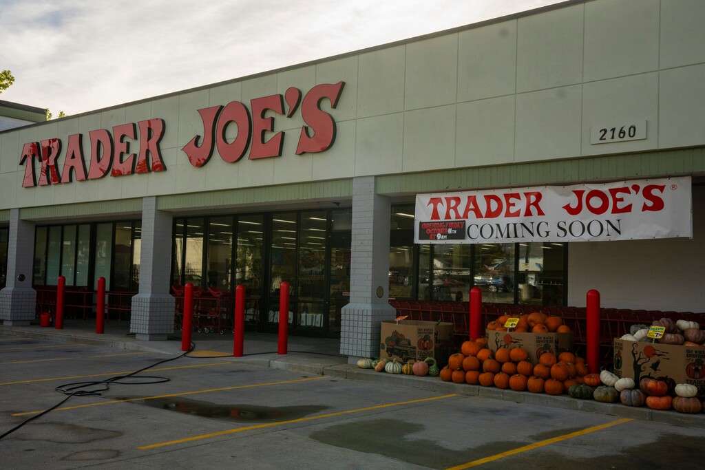 (Rick Egan | The Salt Lake Tribune) The exterior of the Trader Joe's in Sugar House, just before it opened in October 2024. Another Trader Joe's location could be opening in summer 2025, the mayor of a Weber County city announced on Dec. 23, 2024.