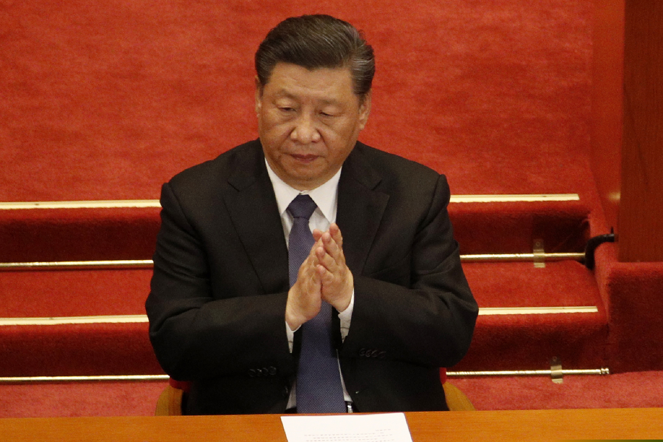 (Andy Wong | AP photo)

Chinese President Xi Jinping attends the closing session of the Chinese People's Political Consultative Conference (CPPCC) at the Great Hall of the People in Beijing Wednesday, May 27, 2020.