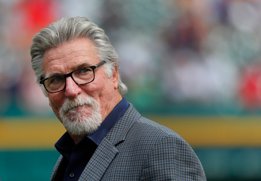 FILE - In this June 3, 2017, file photo, former Detroit Tigers pitcher Jack Morris watches a baseball game between the Tigers and the Chicago White Sox in Detroit. Former Tigers teammates Morris and Alan Trammell were elected to the baseball Hall of Fame on Sunday, Dec. 10, 2017, completing the journey from Motown to Cooperstown.  (AP Photo/Paul Sancya, File)