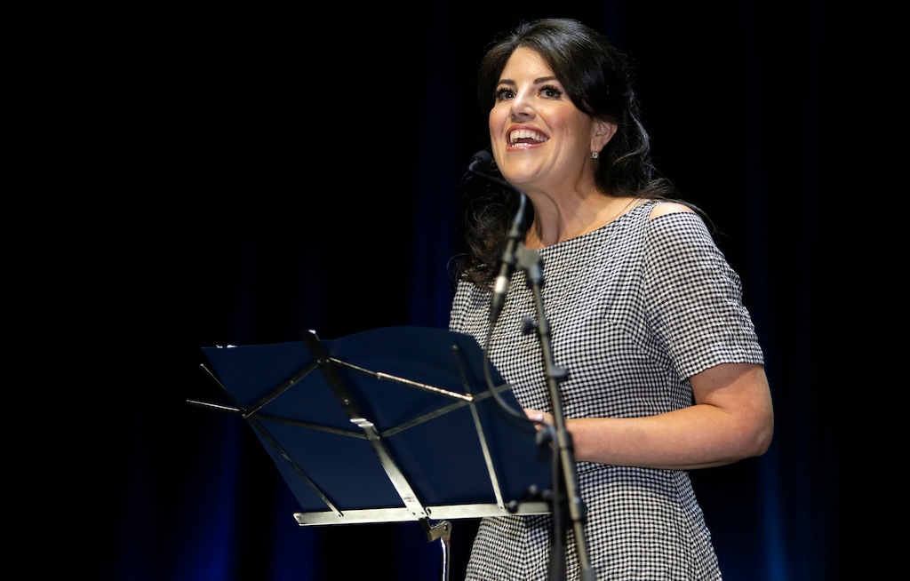 (Lionel Cironneau | Associated Press file photo) In this June 25, 2015, photo, Monica Lewinsky attends the Cannes Lions 2015 International Advertising Festival in southern France. A magazine apologized to Lewinsky after she said she was disinvited to an event because former President Bill Clinton was attending. Town & Country on Thursday, May 10, 2018, tweeted it regretted “the way the situation was handled.”