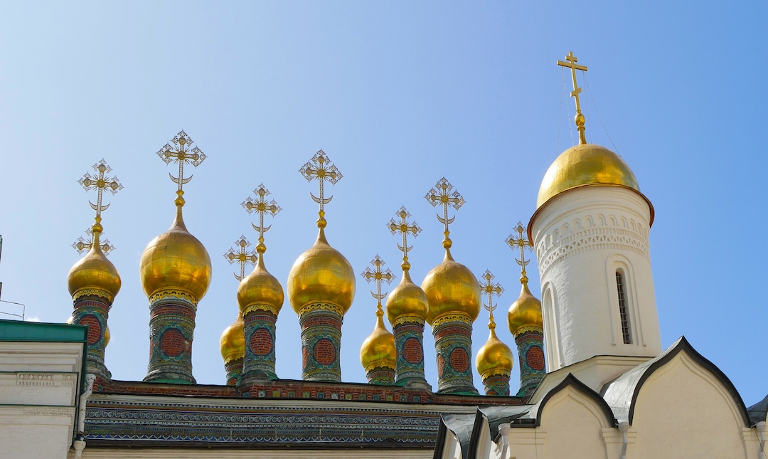 (Michael Stack  |  Special to The Salt Lake Tribune) Church of the Nativity in the Kremlin in Moscow.