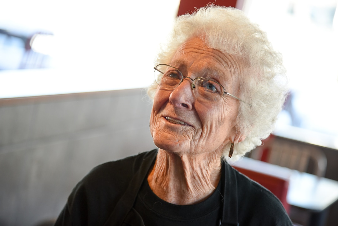 (Francisco Kjolseth  |  The Salt Lake Tribune)  After 25 years at Arby's, 94-year-old Dorothy Bale has no plans to retire from the job she started when she was 69.
