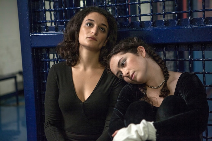 This image released by Magnolia Pictures shows Jenny Slate, left, and Abby Quinn in "Landline." (Linda Kallerus/Amazon Studios via AP)