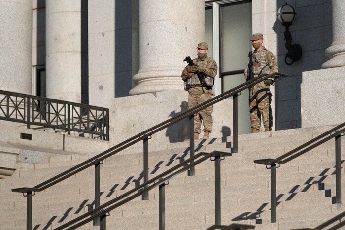 (Francisco Kjolseth  | The Salt Lake Tribune) The Utah State Legislature opens the 2021 legislative session at the Capitol in Salt Lake City under heightened security by the National Guard on Tuesday, Jan. 19, 2021.