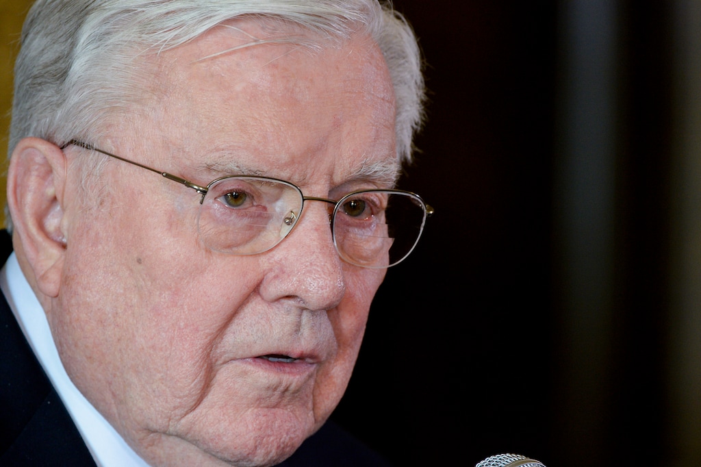 (Chris Samuels | The Salt Lake Tribune) Funeral services for Latter-day Saint apostle M. Russell Ballard, shown in 2021, will be held Friday, Nov. 17, 2023.