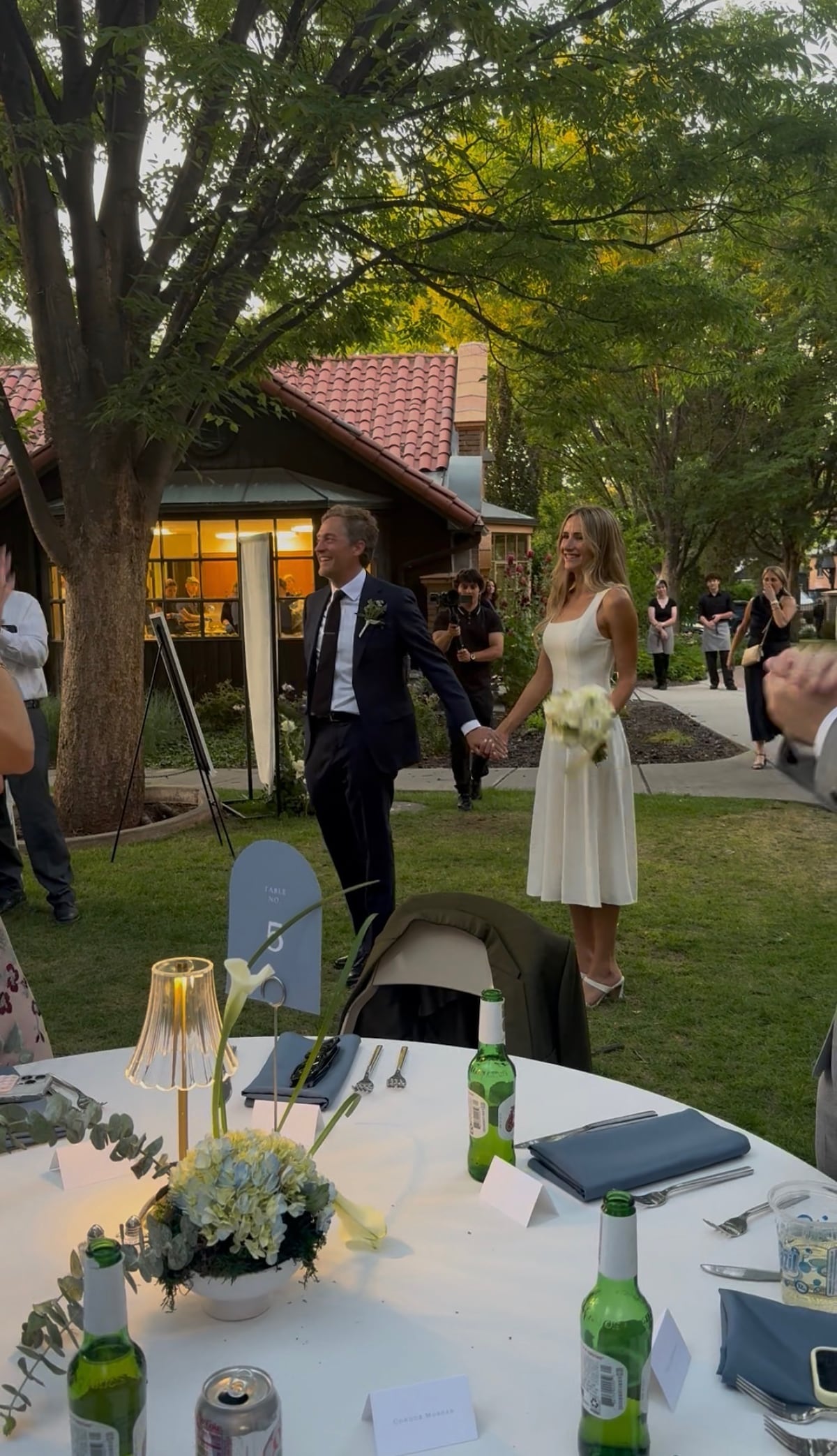 A Utah wildfire disrupted their wedding. All survived, save for the cake.