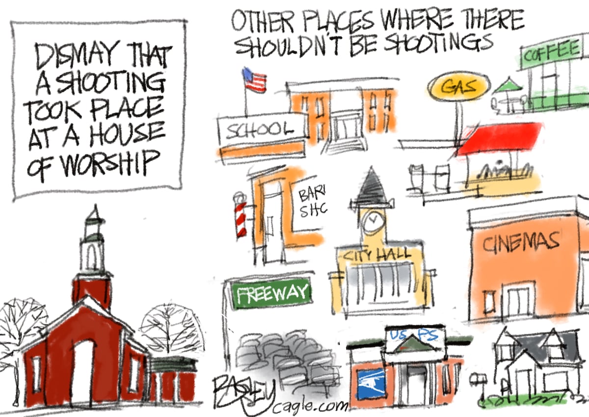 Bagley Cartoon: Shooting Gallery