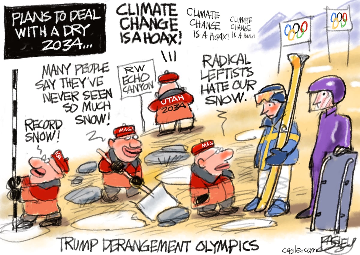 Bagley Cartoon: Snow Job