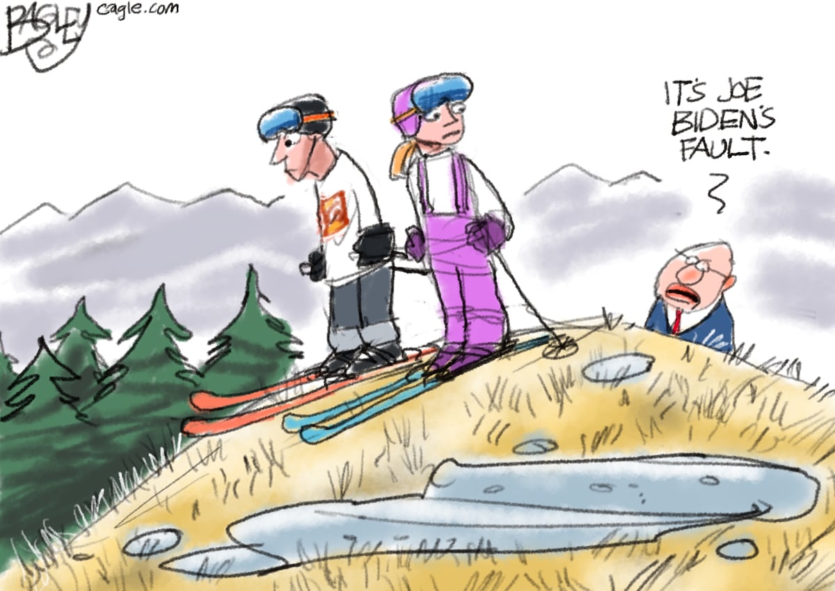 Bagley-Cartoon: Kein Schnee