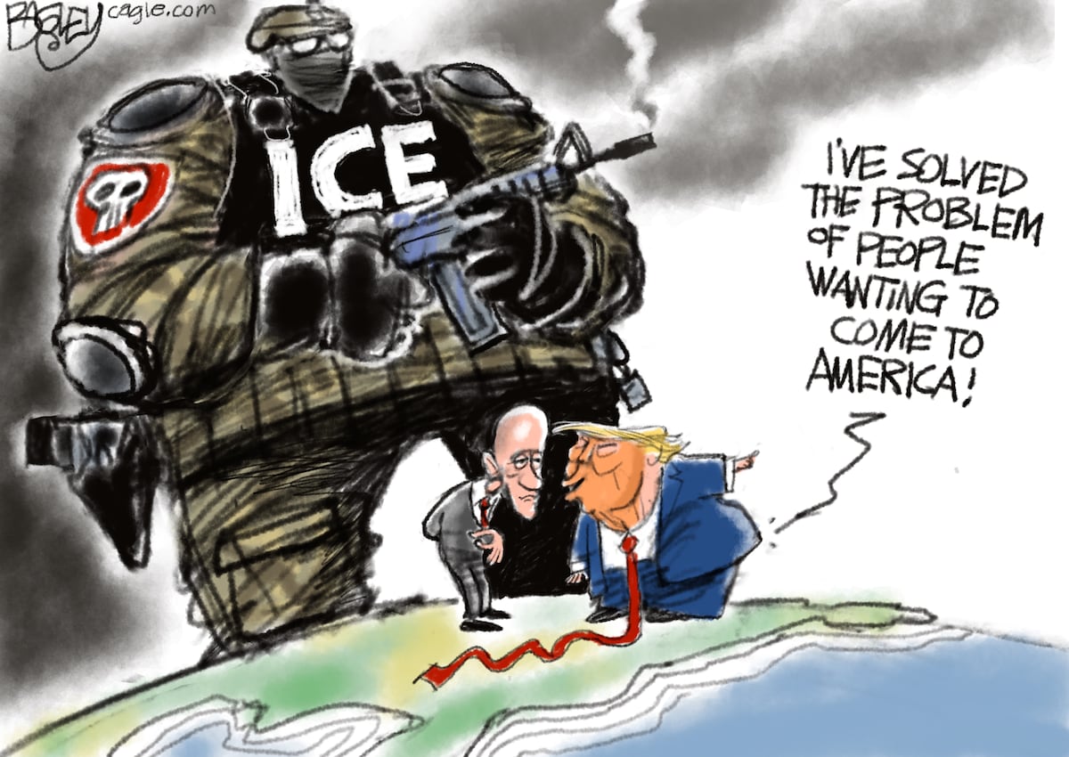 Bagley Cartoon: Icy Welcome