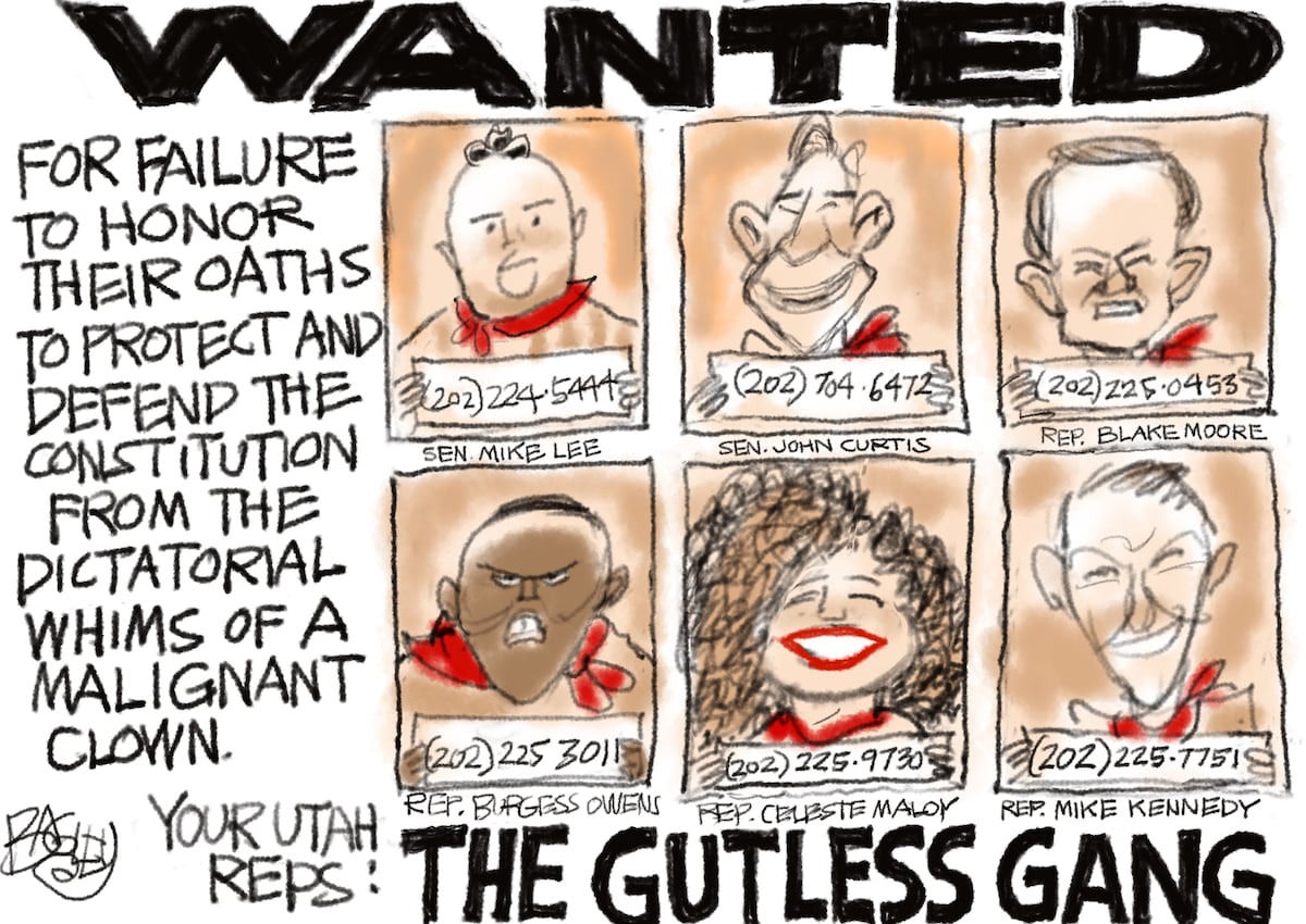 Bagley Cartoon: The Hole-in-the-Head Gang