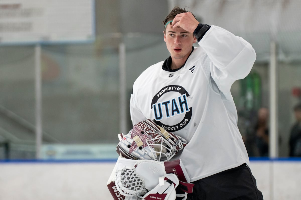 Utah Mammoth prospect check-in: Could Michael Hrabal be the goalie of the future?