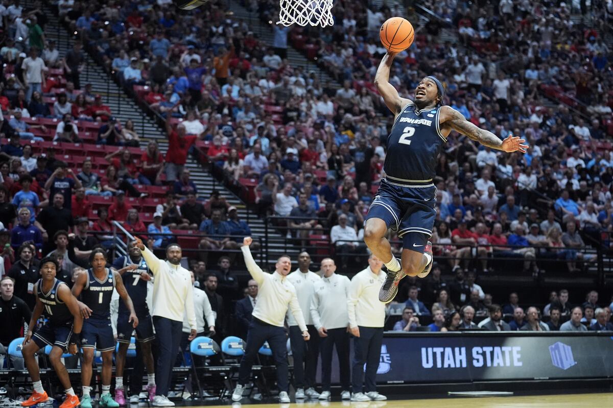 Die Utah State Aggies besiegen Villanova in der ersten Runde des ...