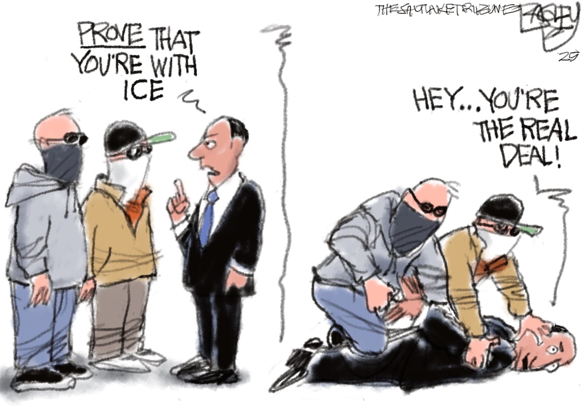 Bagley Cartoon: Who Was That Masked Man?