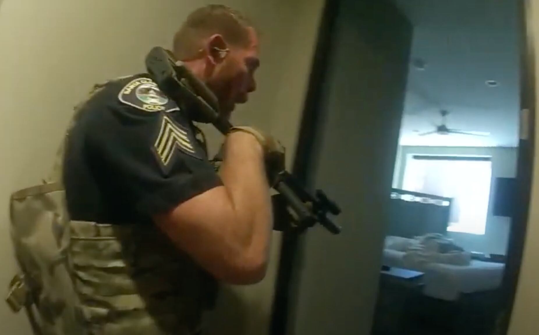(Santa Clara-Ivins Police Department) Footage from body-worn camera shows police searching the home of Jodi Hildebrandt on Aug. 30, 2023.