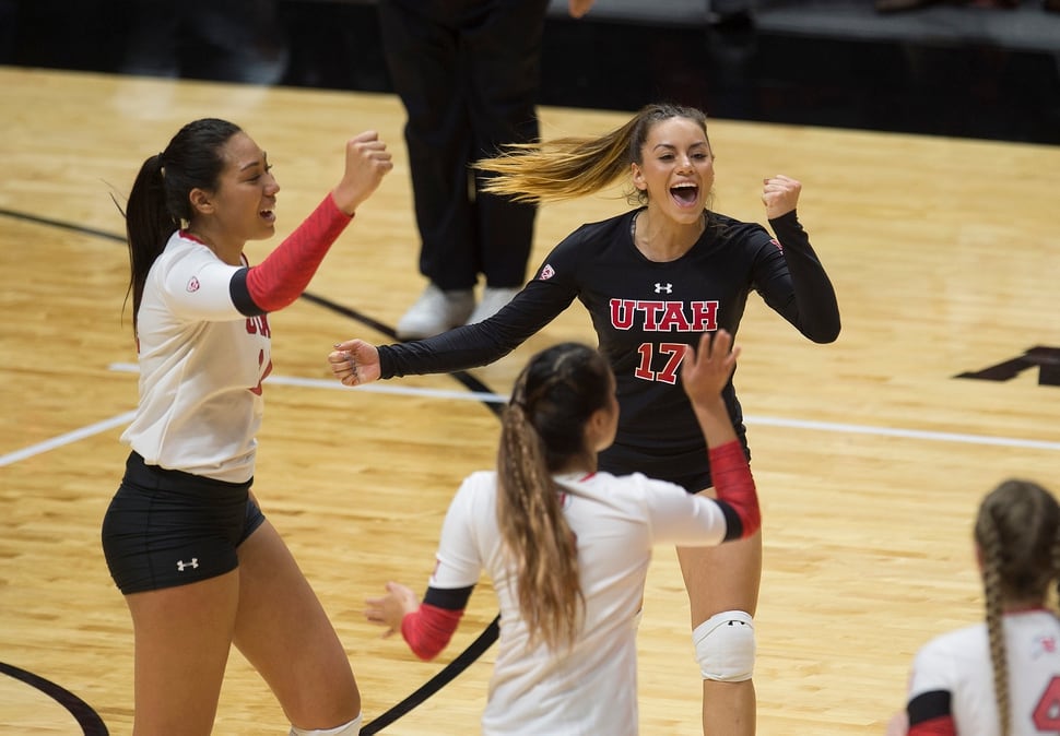 Utah reaches volleyball’s Sweet 16 with fourset victory over Purdue