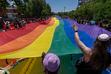 (Rick Egan | The Salt Lake Tribune)  The Rainbow goes down 400 East in the Pride Parade, on Sunday, June 4, 2023.